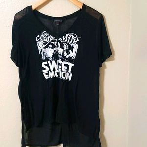 Aerosmith sheer high low top Size XXL